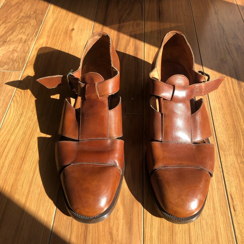 Polo by Ralph Lauren Tan Leather Sandals